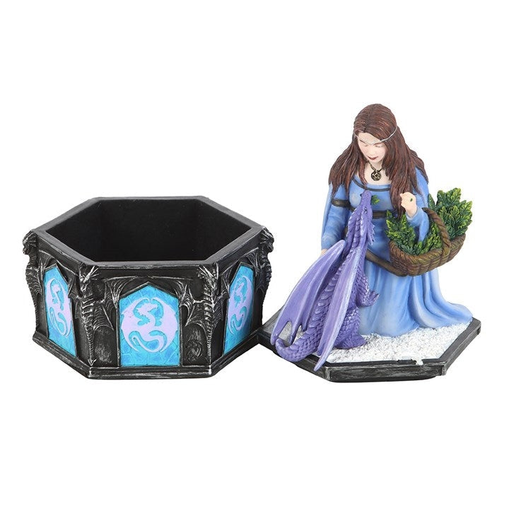 Dragon Friendship Decorative Winter Box By The Anne Stokes Collection