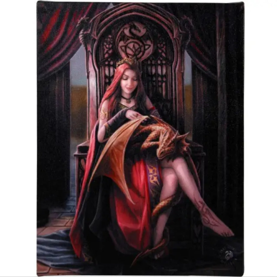 19x25cm Friends Forever Canvas Picture By The Anne Stokes Collection