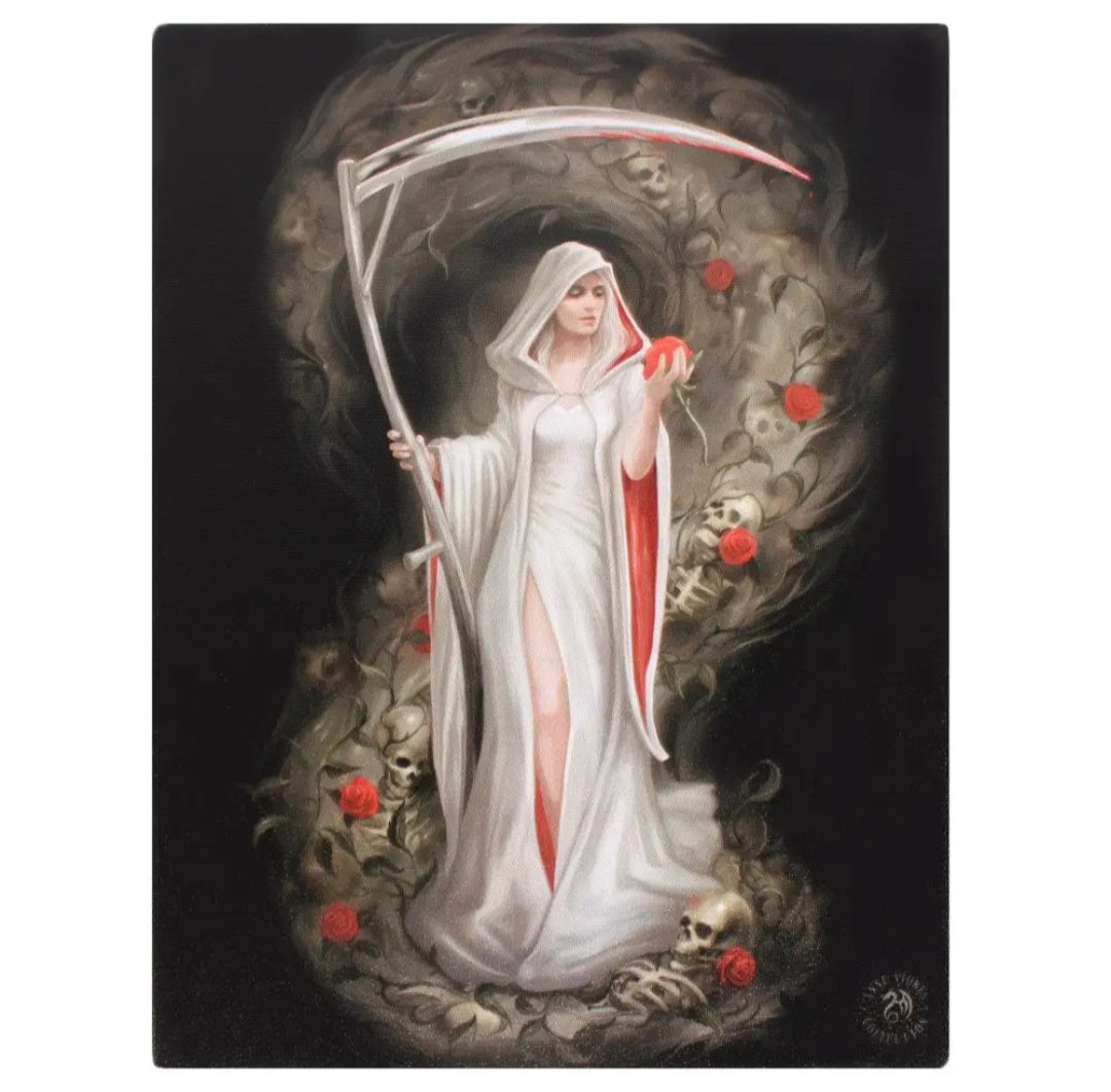 19x25cm Life Blood Canvas Plaque By The Anne Stokes Collection