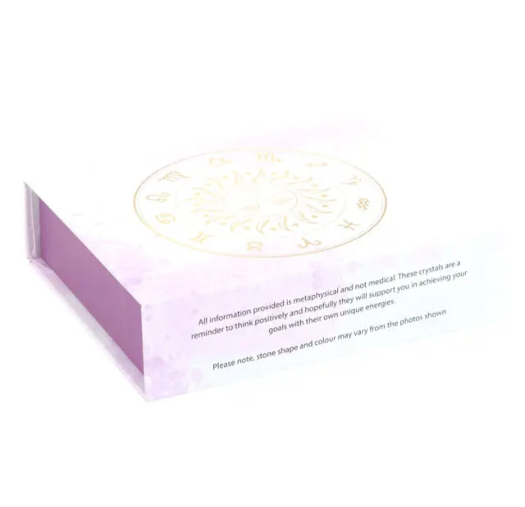 Aquarius Zodiac Crystal Tumblestone Set