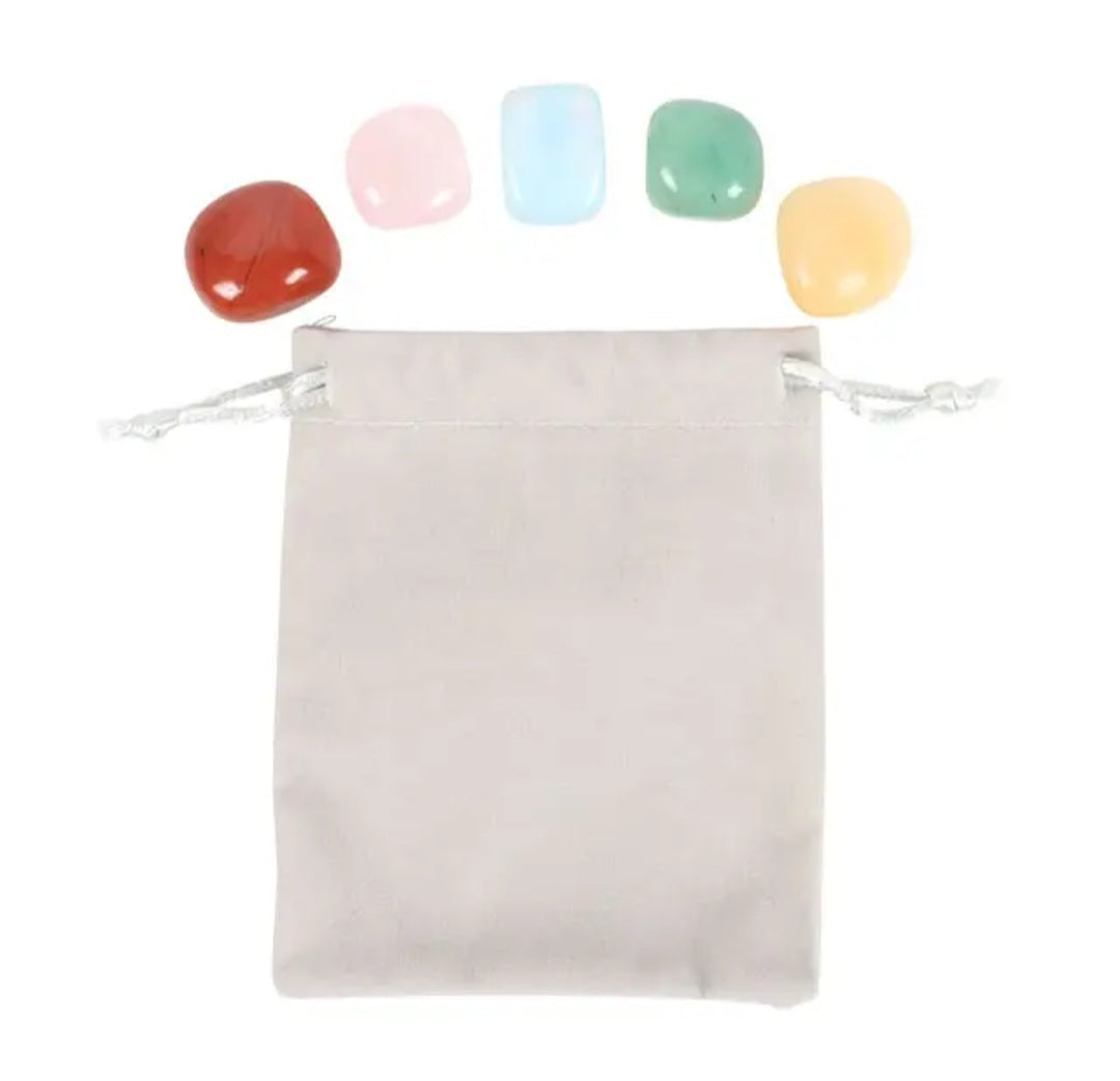 Cancer Zodiac Crystal Tumblestone Set