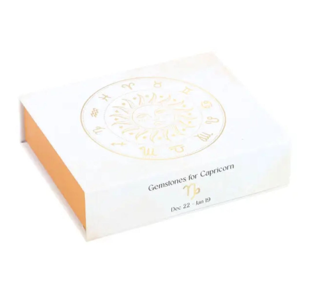 Capricorn Zodiac Crystal Tumblestone Set