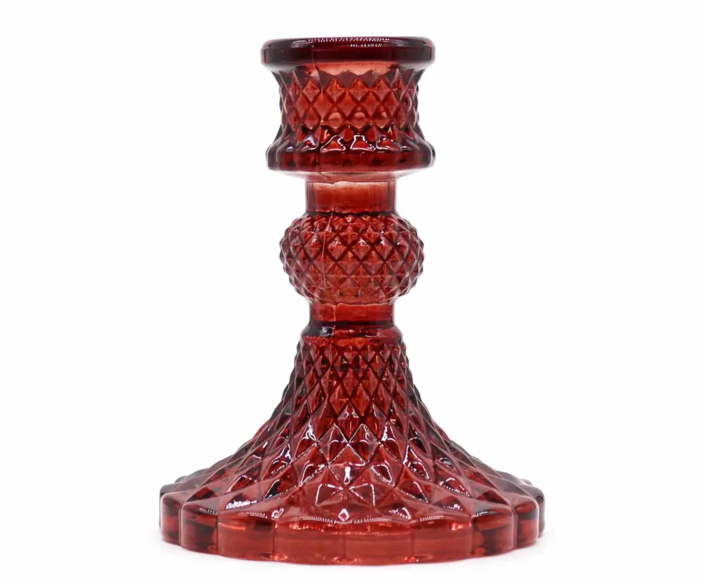 Vintage Candle Holder - Vampire Red