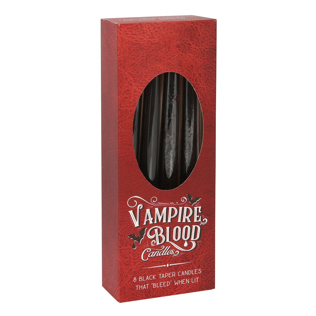Set of 8 Gothic Vampire Blood Taper Candles