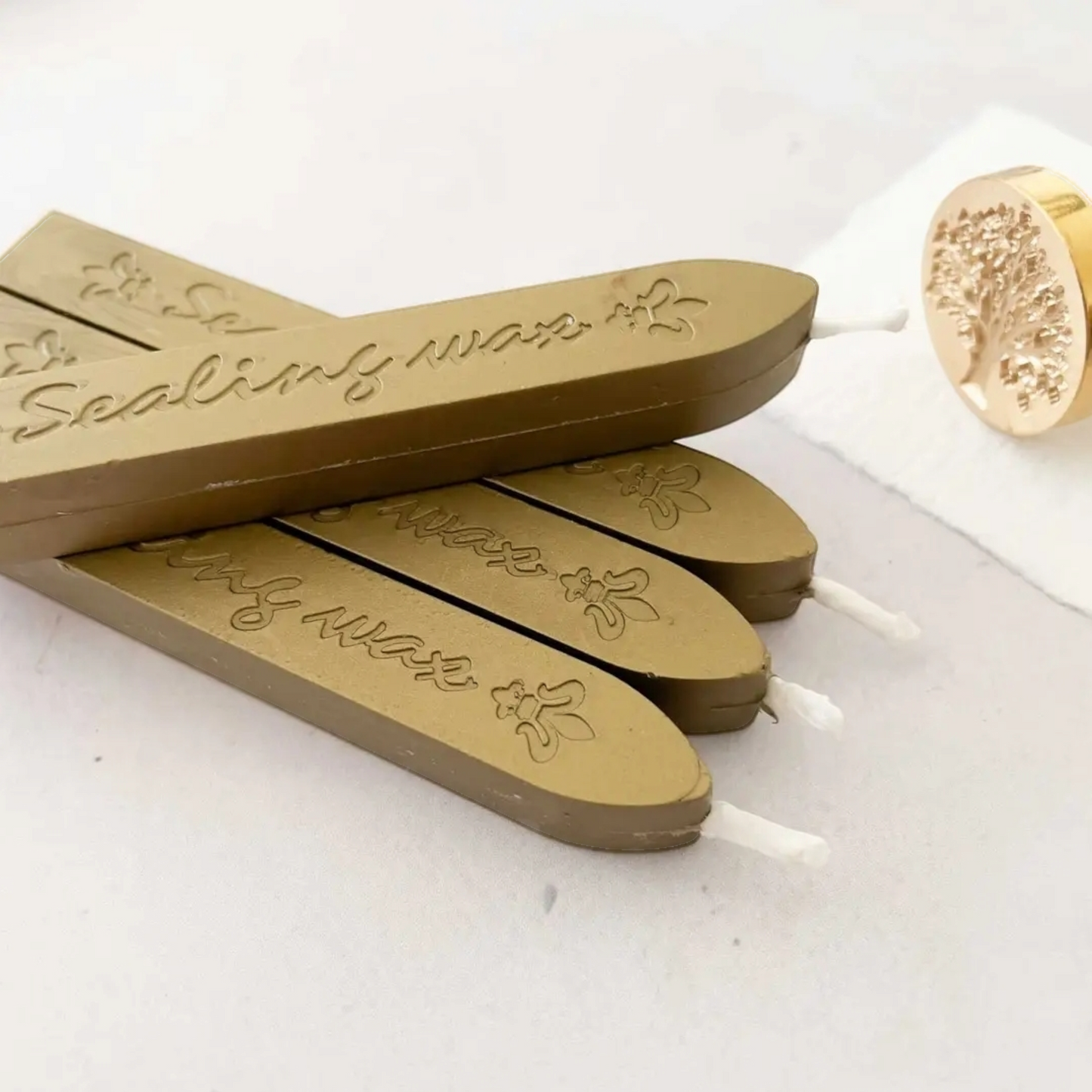 1 x Sealing Wax Stick with Wick- Vintage Brass