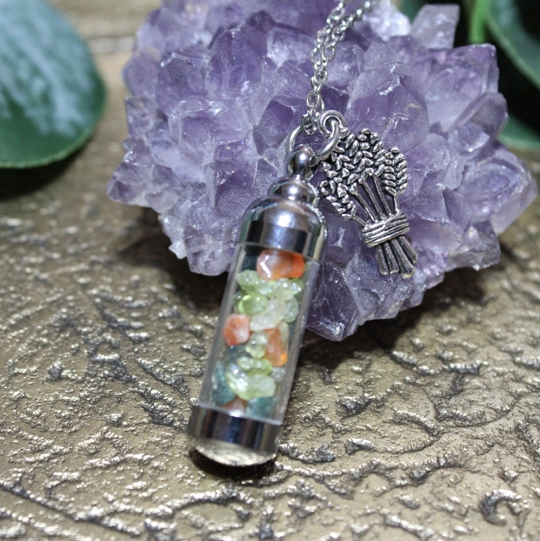 Demeter Spell Jar Amulet Necklace