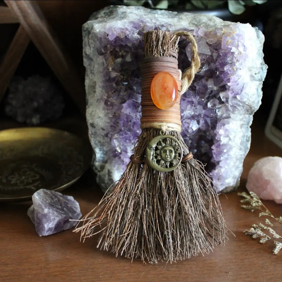 Moon and Sun Celestial Witches' Broom