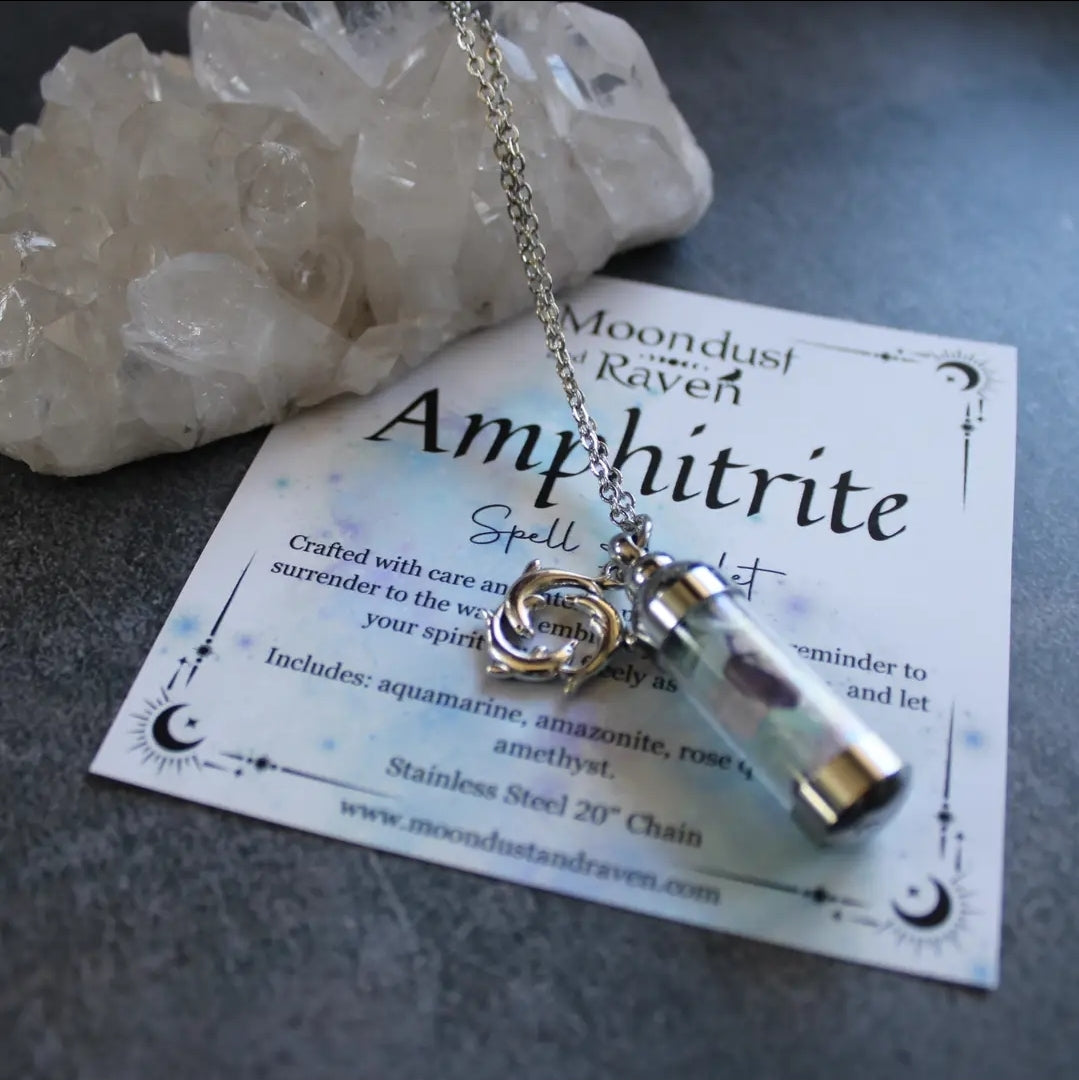 Amphitrite Spell Jar Amulet Necklace