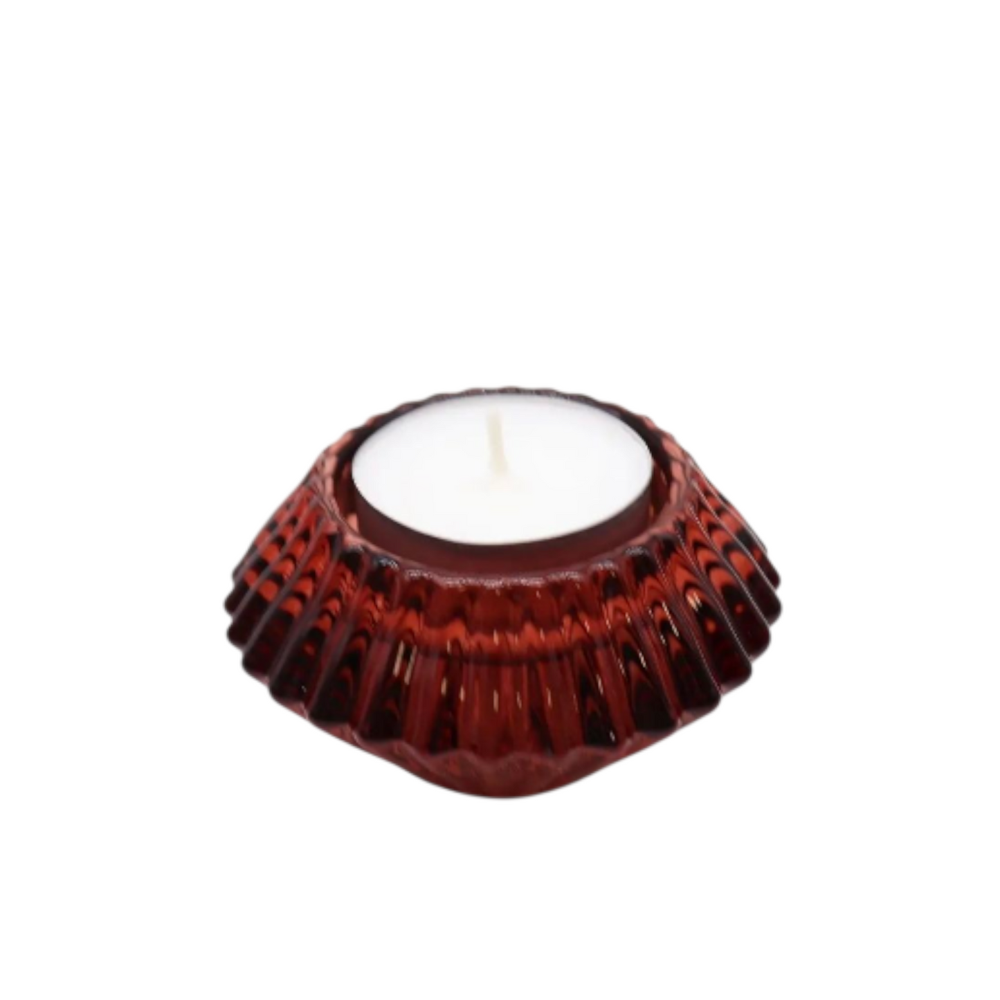 Flower Flip Candle / Tealight Holder - Vampire Red