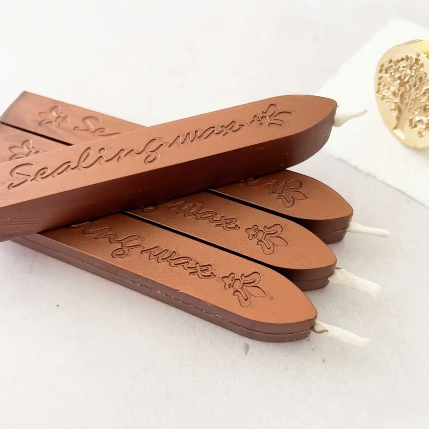 1 x Sealing Wax Stick with Wick- Vintage Copper