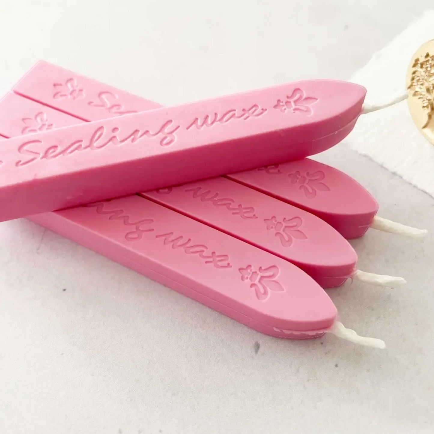 1 x Sealing Wax Stick with Wick- Rose Pink