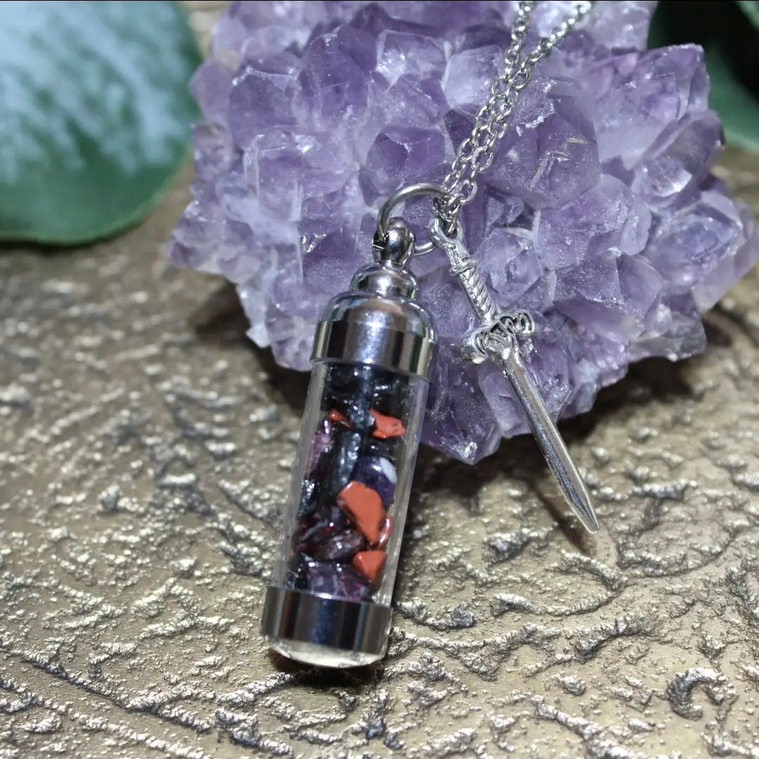 Kali Spell Jar Amulet Necklace