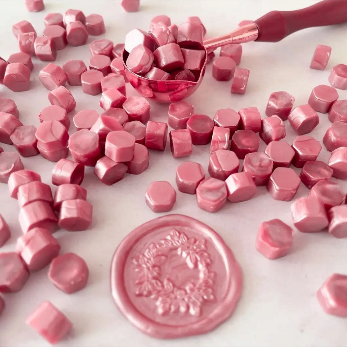 Sealing Wax Beads- Dusky Pink