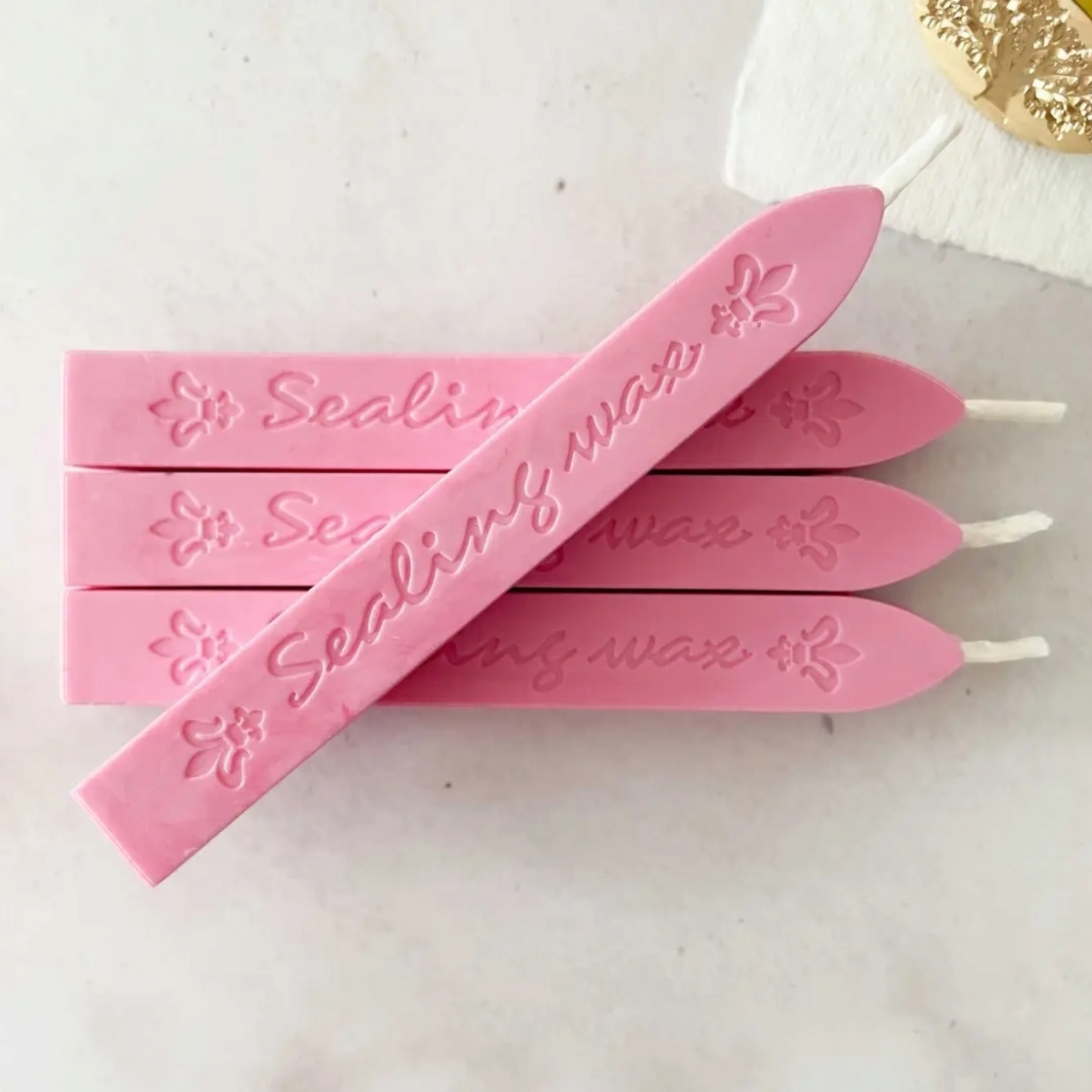1 x Sealing Wax Stick with Wick- Rose Pink