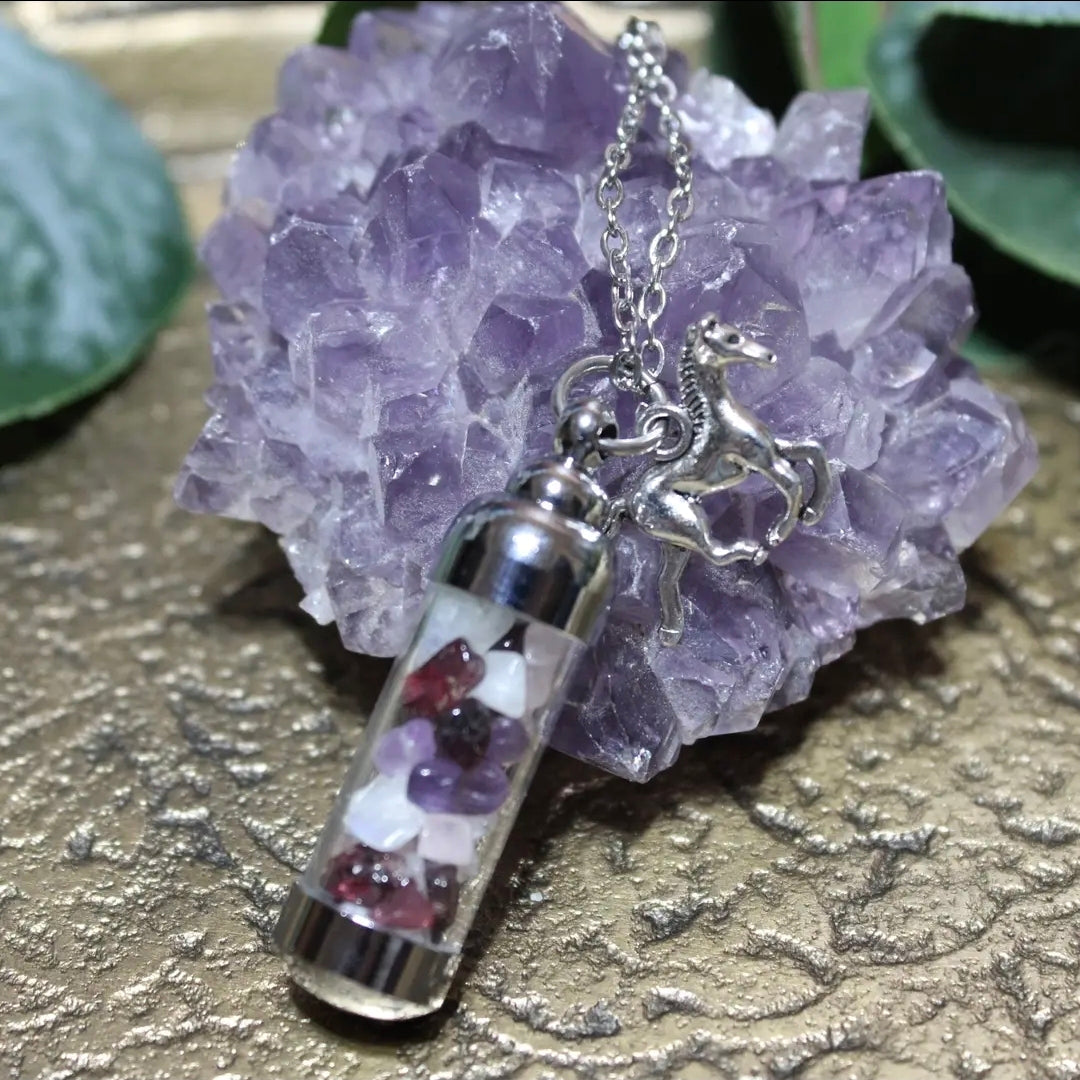 Rhiannon Spell Jar Amulet Necklace