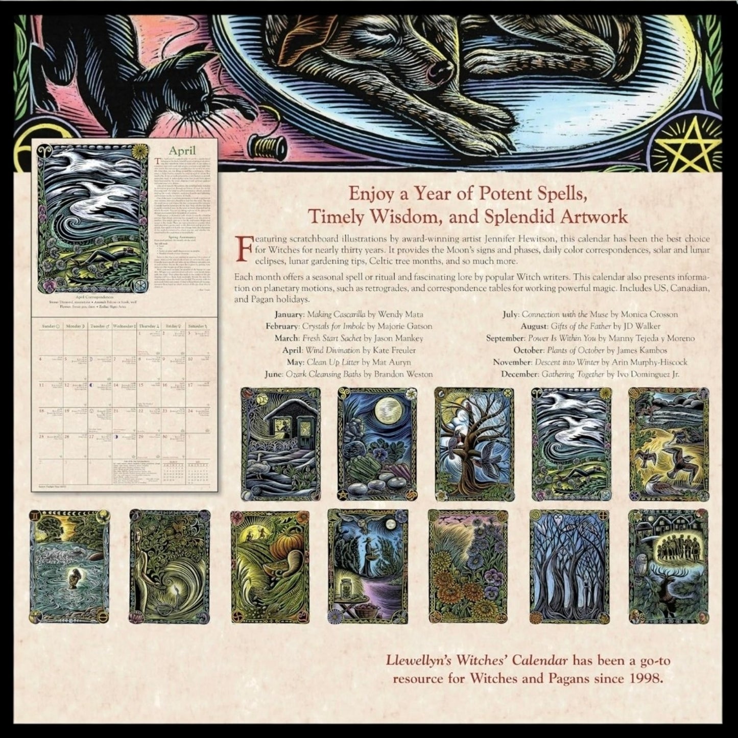 Llewellyn's 2027 Witches' Wall Calendar