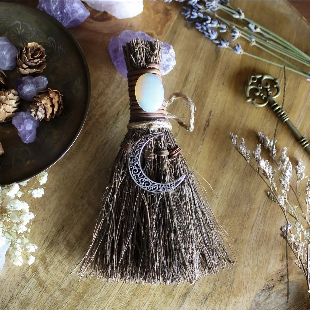 Crescent Moon Witches' Broom