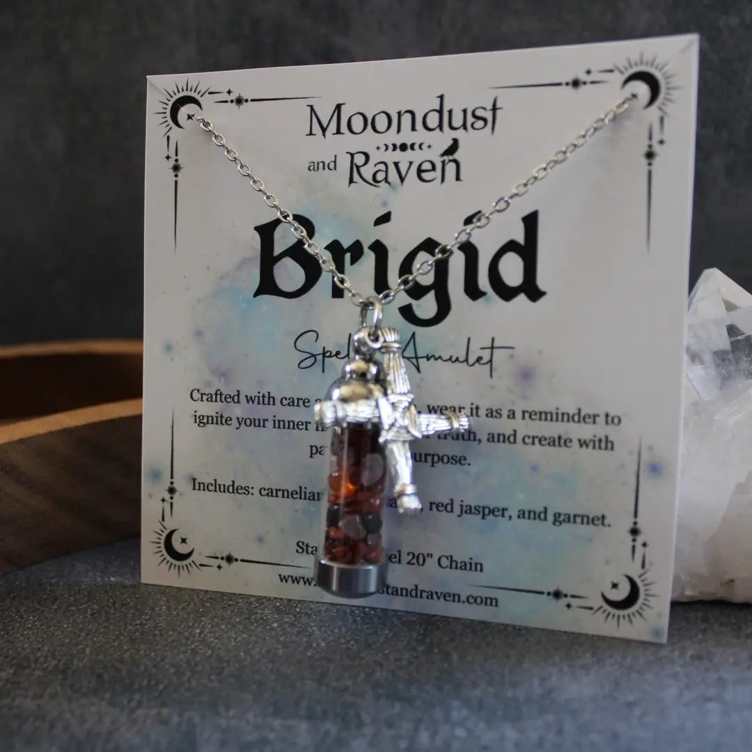 Brigid Spell Jar Amulet Necklace