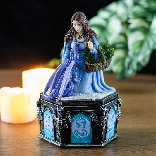 Dragon Friendship Decorative Winter Box By The Anne Stokes Collection