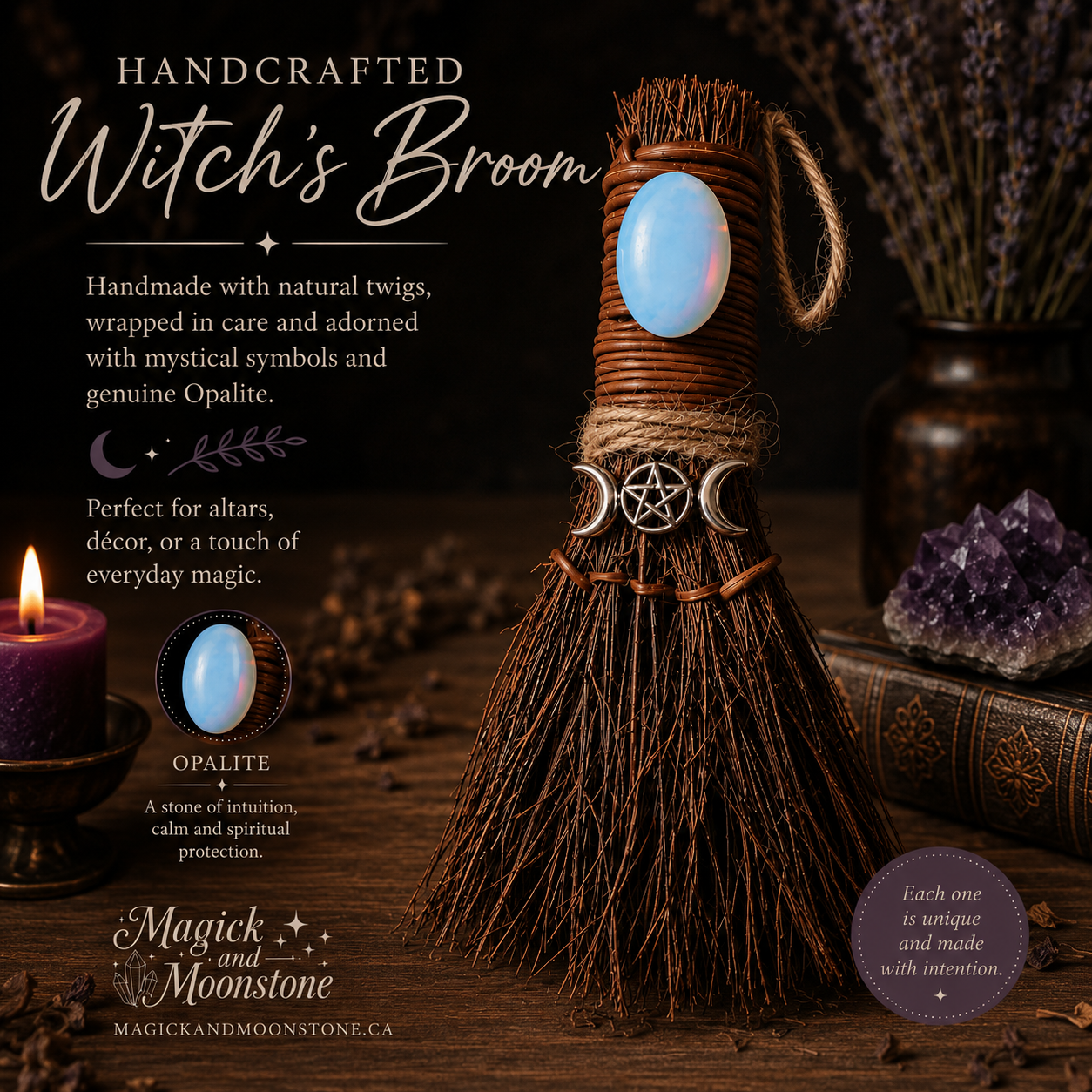 Handcrafted Witch's Broom