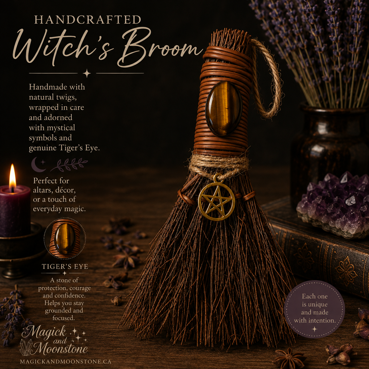 Handcrafted Witch's Broom