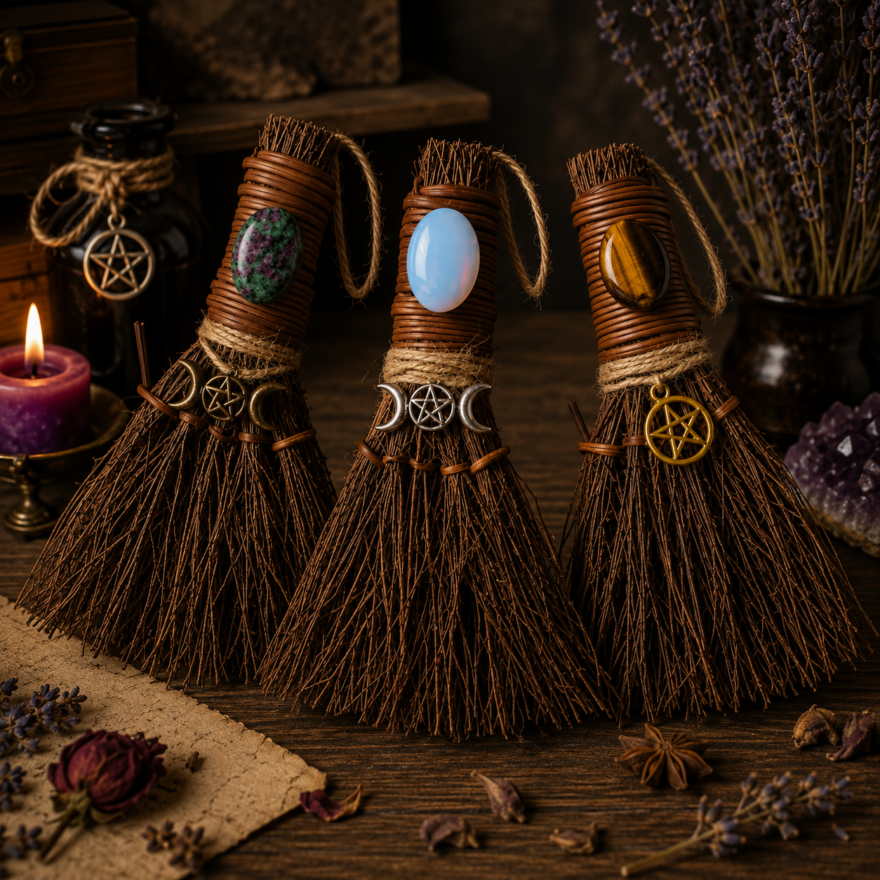 Handcrafted Witch's Broom