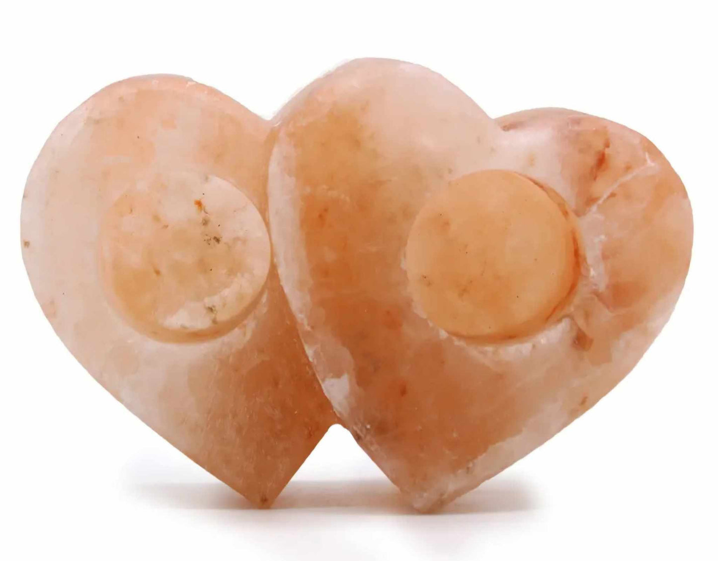 Himalayan Salt Double Heart Shaped Tealight Holder