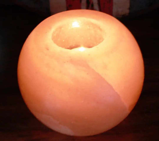 Himalayan Salt Round Tealight Holder