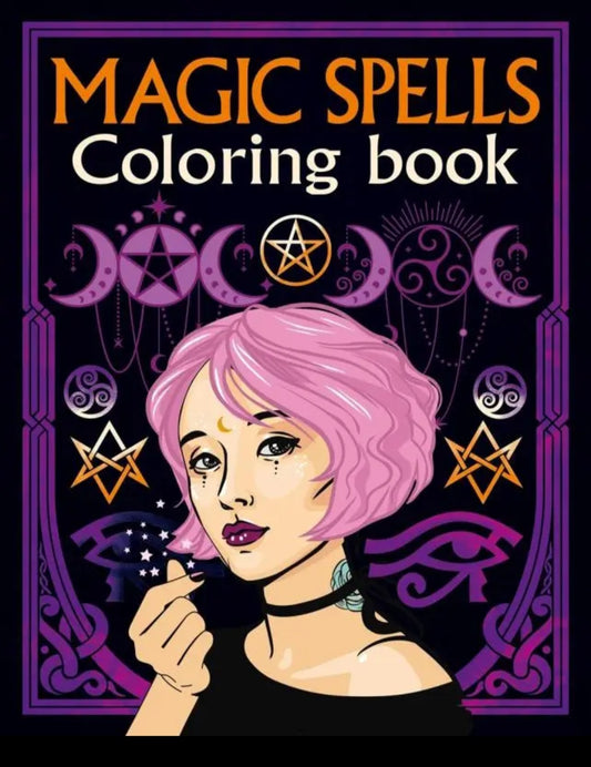Magic Spells Colouring Book