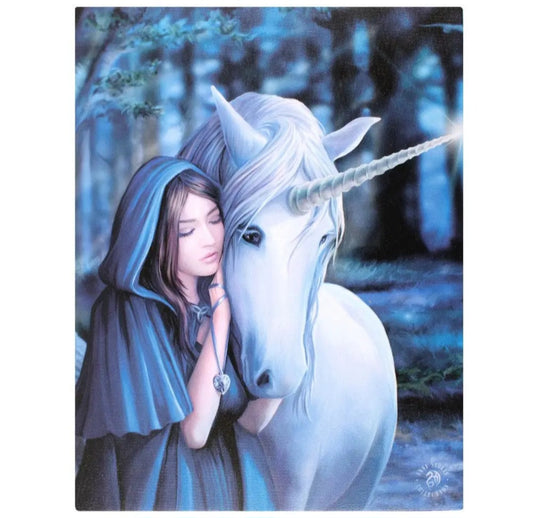 19x25cm Solace Canvas Plaque By The Anne Stokes Collection
