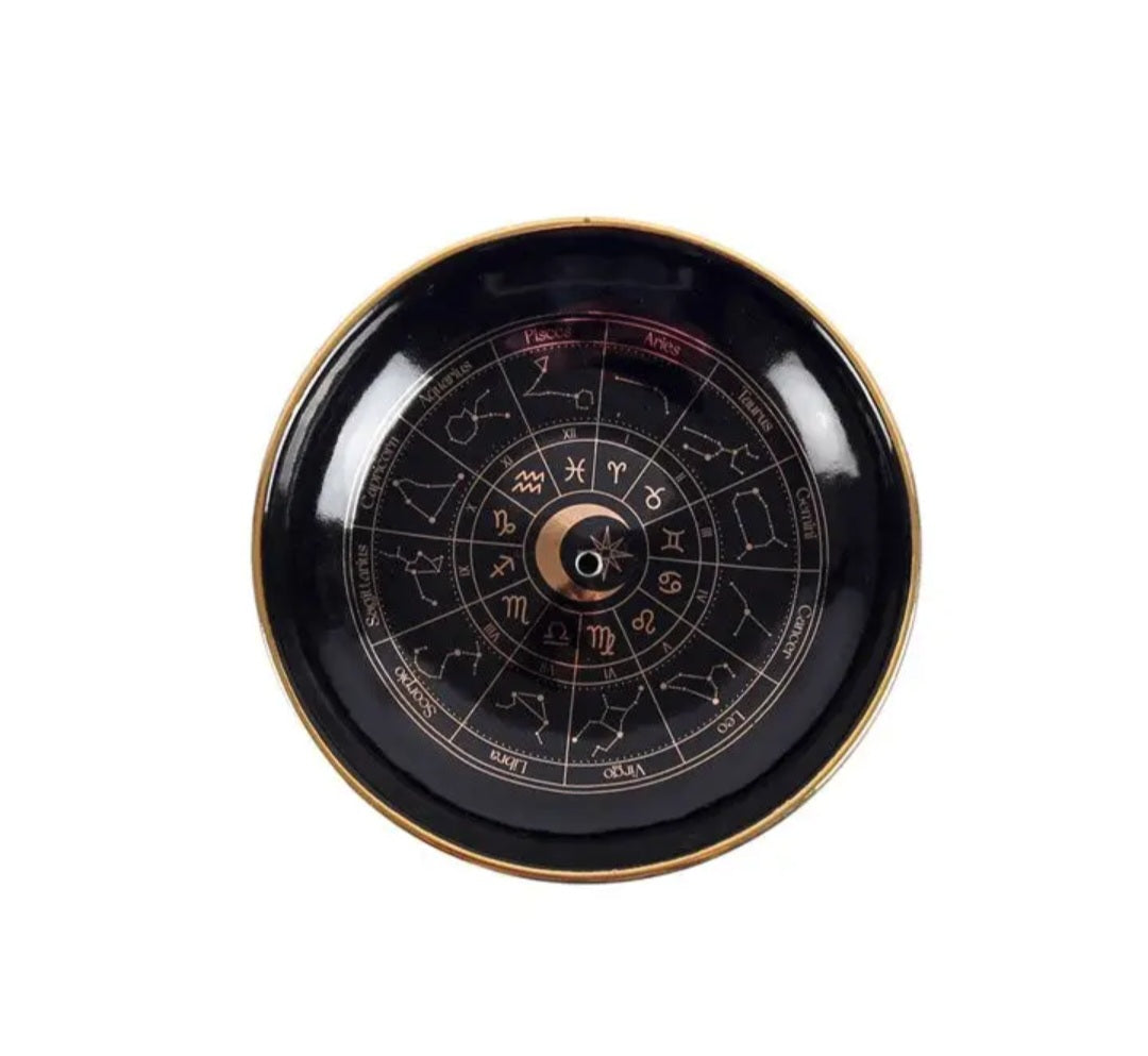 Astrology Wheel Incense Holder