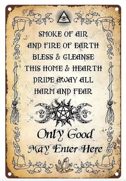 20 x 30 cm Wiccan Creed Aluminum Sign