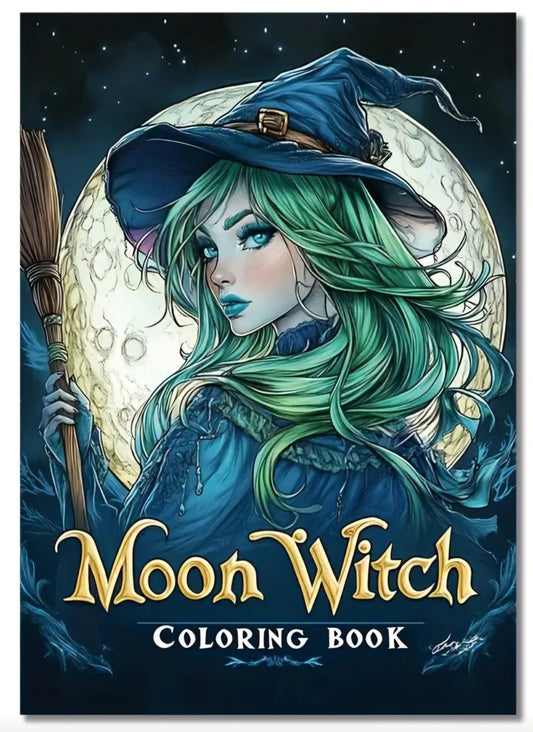 Moon Witch Colouring Book