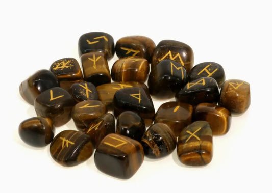 Tiger's Eye Runes Set