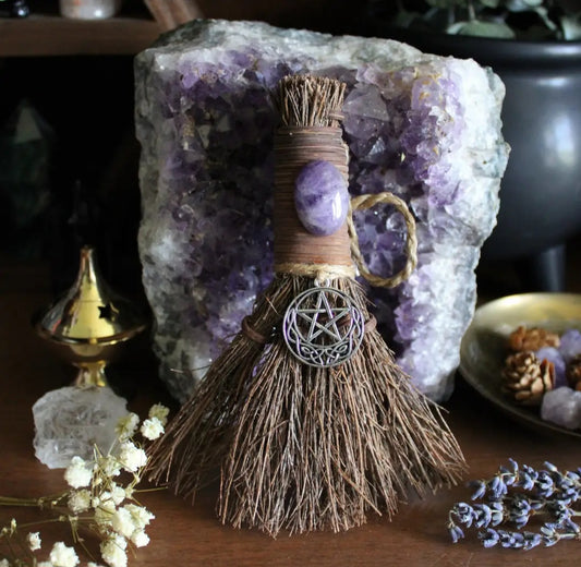 Celtic Pentacle Witches' Broom