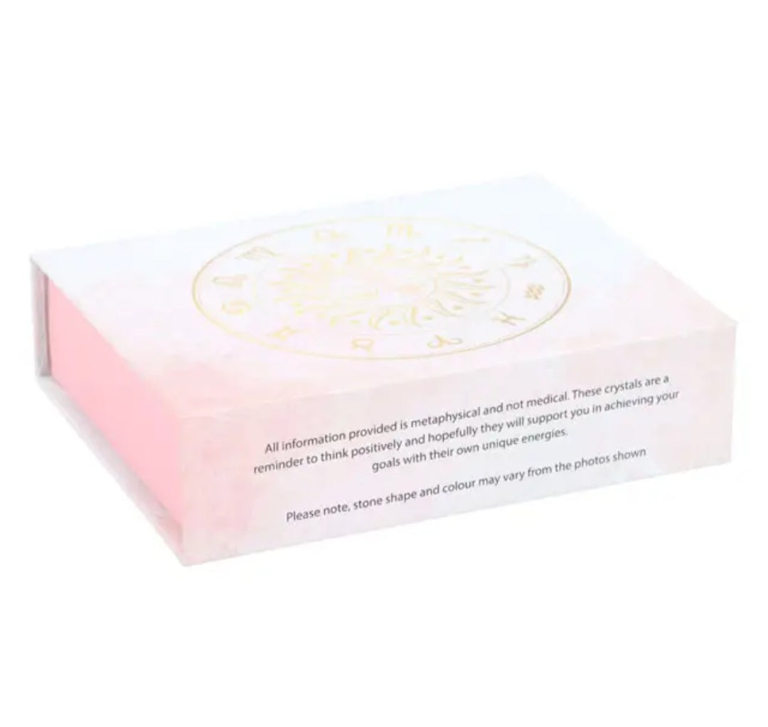 Aries Zodiac Crystal Tumblestone Set