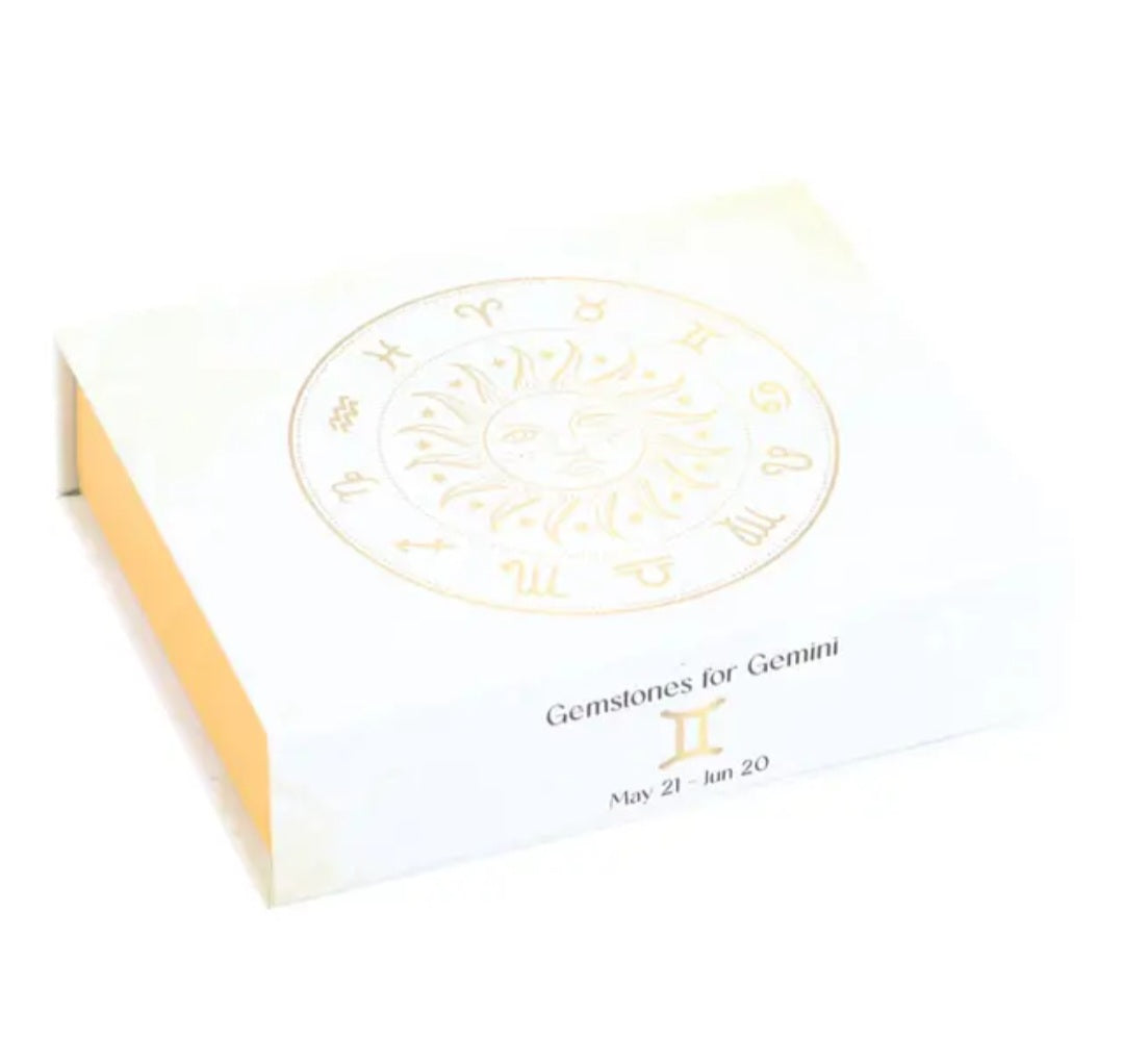 Gemini Zodiac Crystal Tumblestone Set