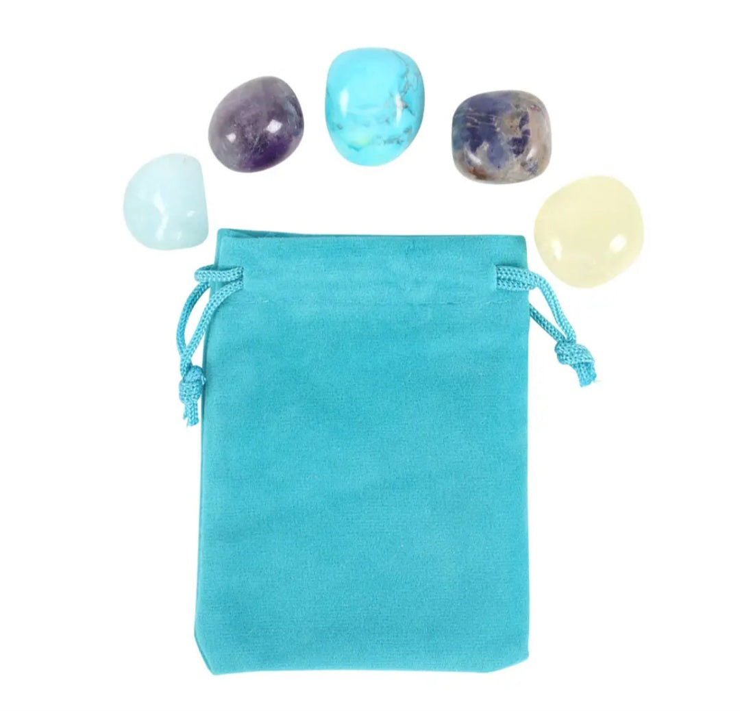 Sagittarius Zodiac Crystal Tumblestone Set