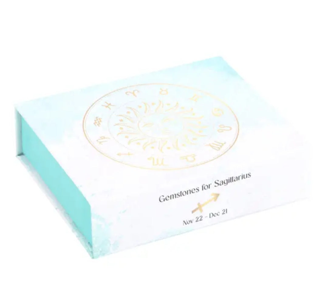 Sagittarius Zodiac Crystal Tumblestone Set