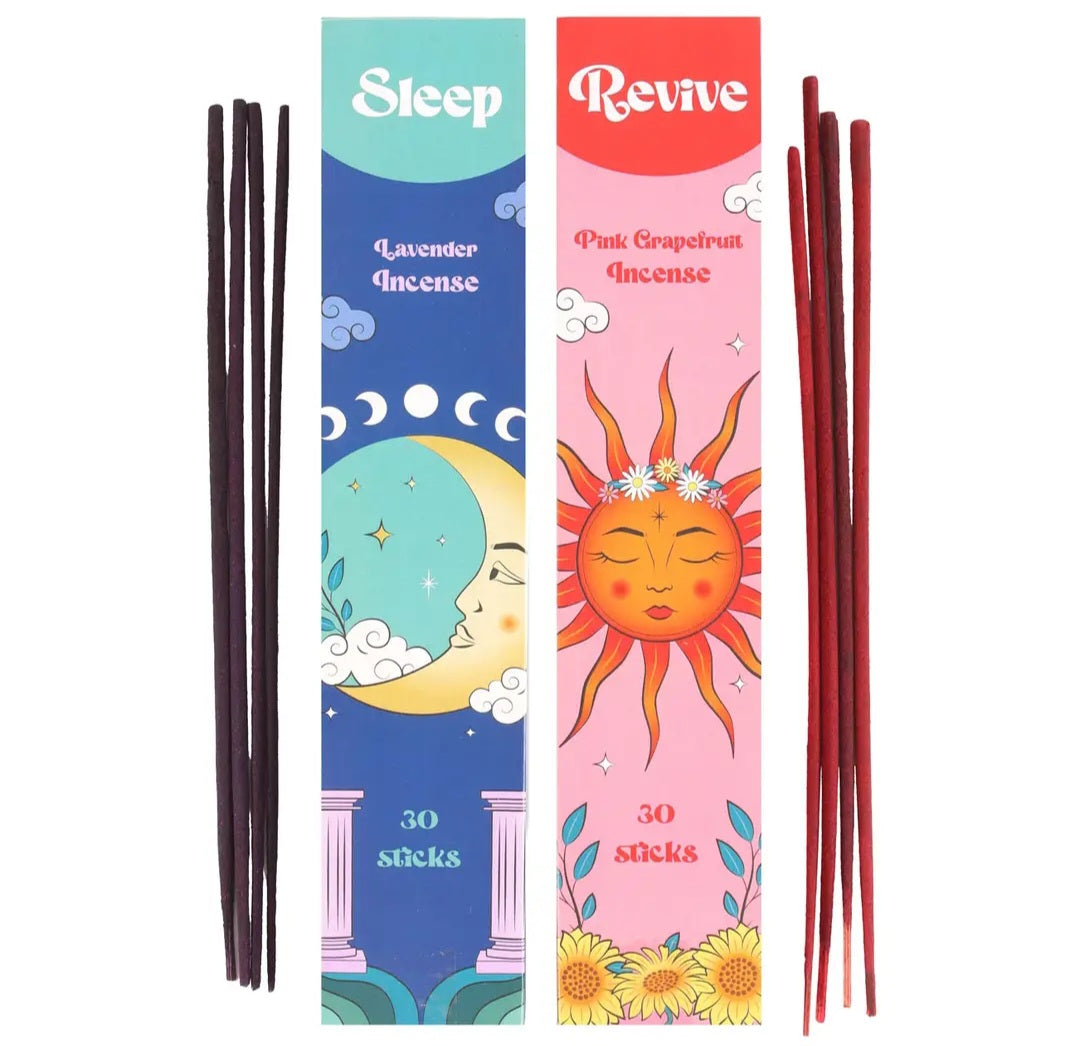 Set of 2 Celestial Sleep & Revive Incense Stick Sets