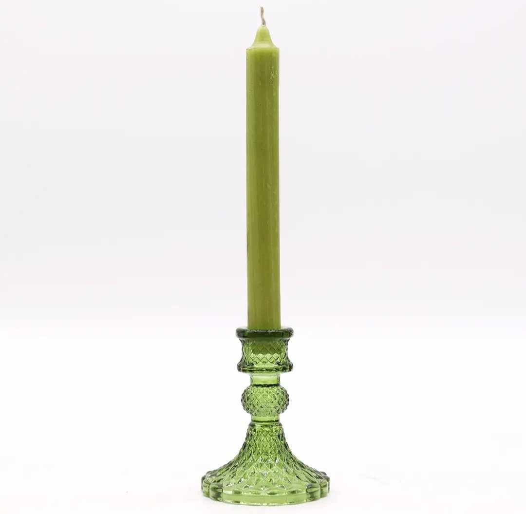 Vintage Candle Holder - Garden Jade