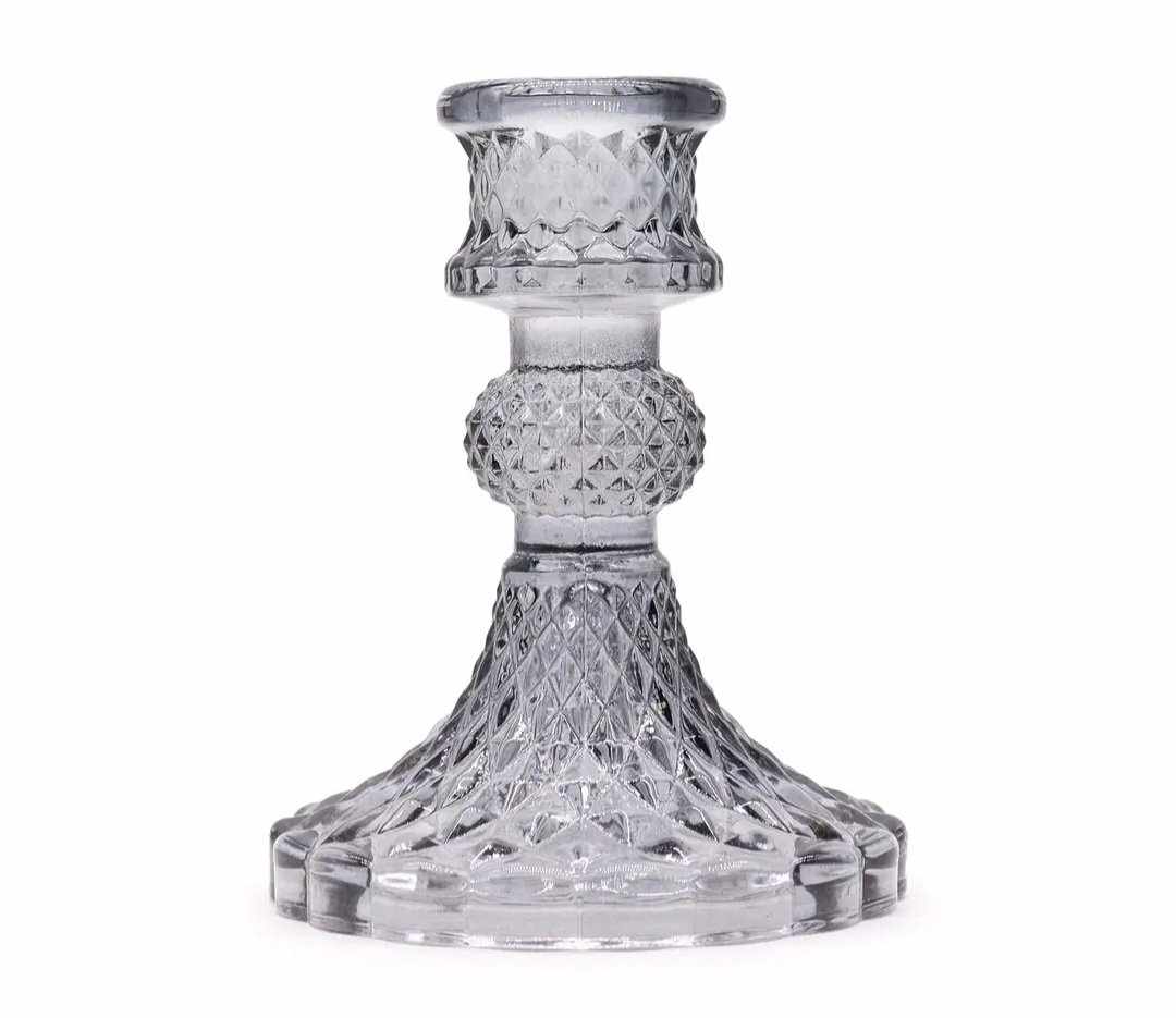 Vintage Candle Holder - Midnight Grey