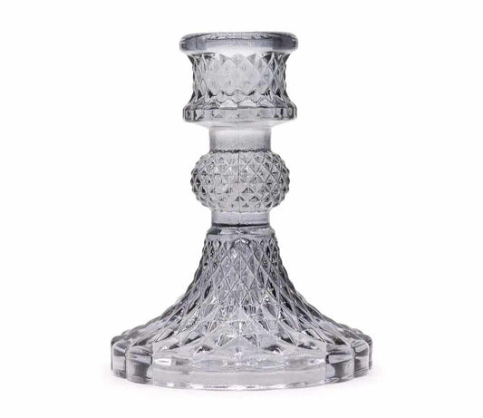 Vintage Candle Holder - Midnight Grey