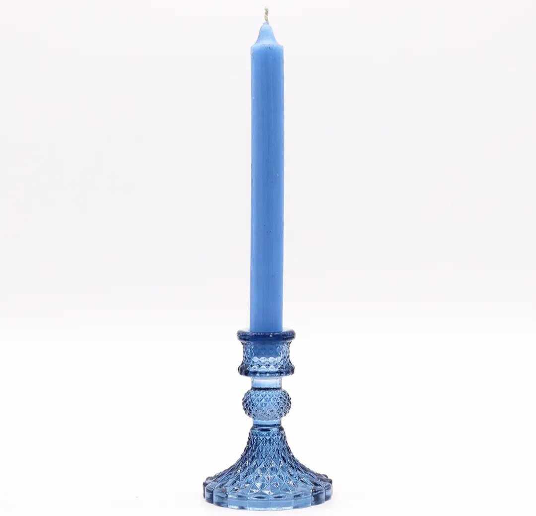 Vintage Candle Holder - Royal Blue