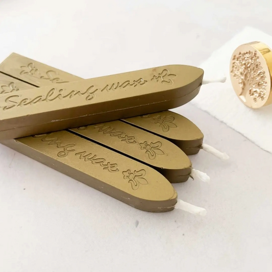 1 x Sealing Wax Stick with Wick- Vintage Brass