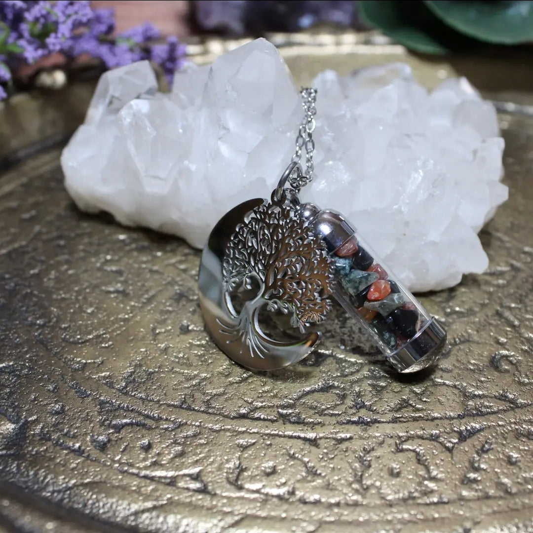 Gaia Spell Jar Amulet Necklace