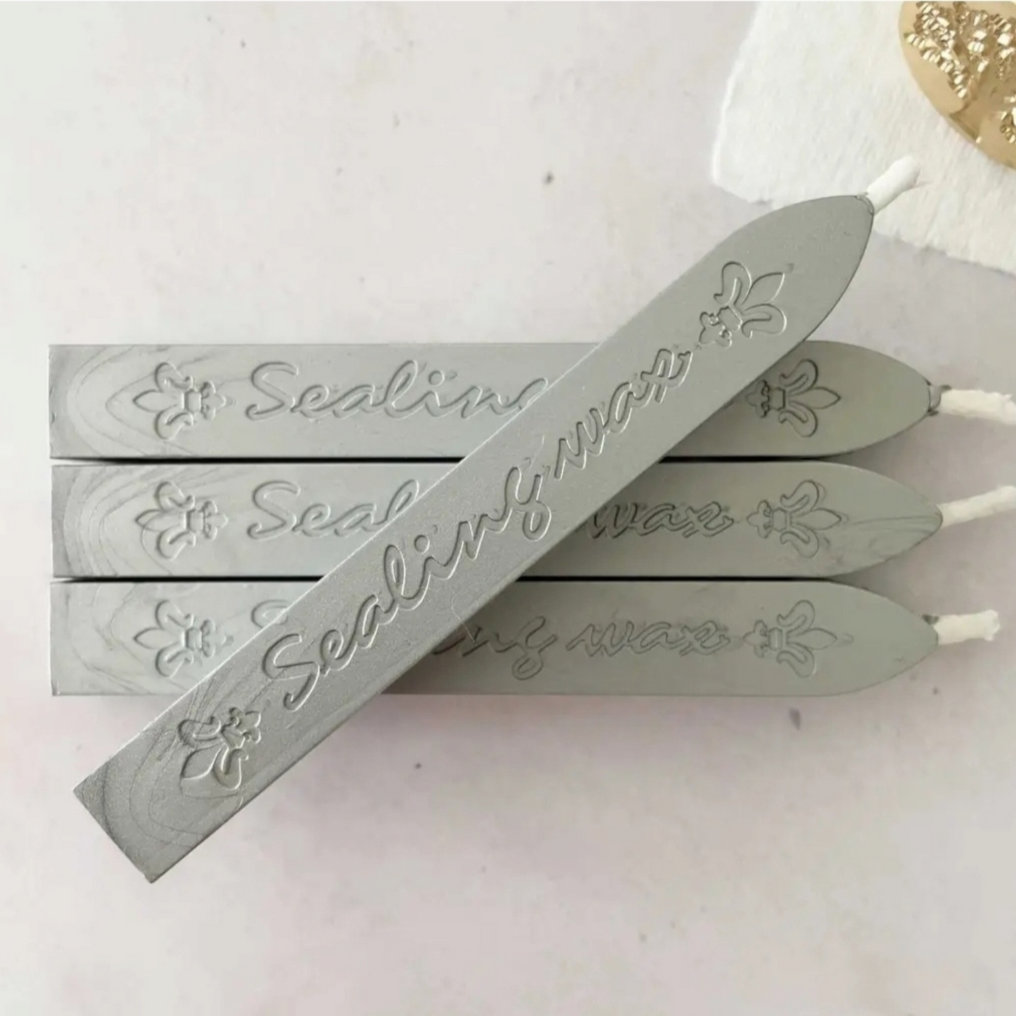 1 x Sealing Wax Stick with Wick- Silver
