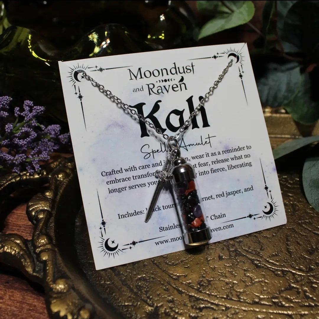Kali Spell Jar Amulet Necklace