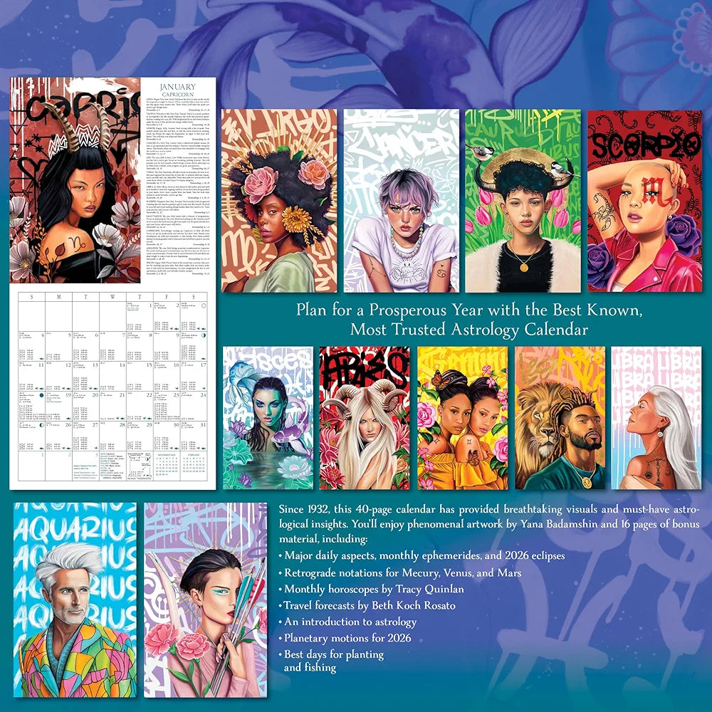 Llewellyn's 2026 Astrological Wall Calendar