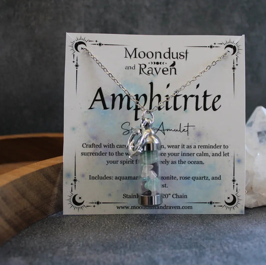 Amphitrite Spell Jar Amulet Necklace